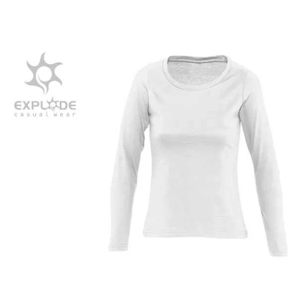 MISS women’s long sleeve shirt - EXPLODE White