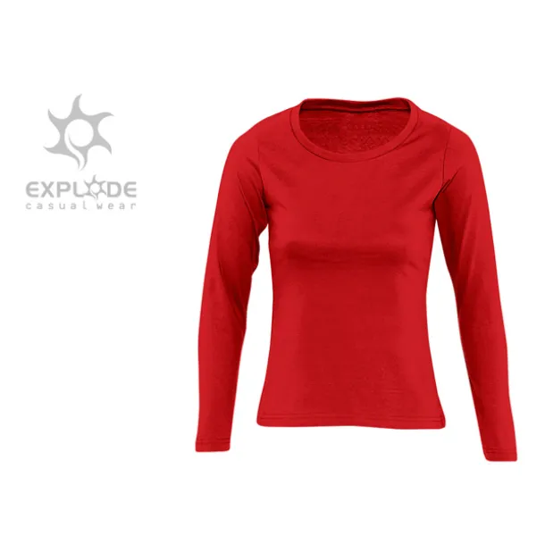 MISS Ženska majica dugih rukava, 160 g/m2 - EXPLODE Crvena