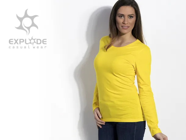 MISS Ženska majica dugih rukava, 160 g/m2 - EXPLODE Žuta
