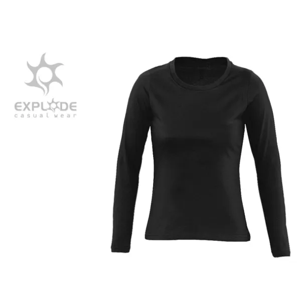 MISS Ženska majica dugih rukava, 160 g/m2 - EXPLODE Crna