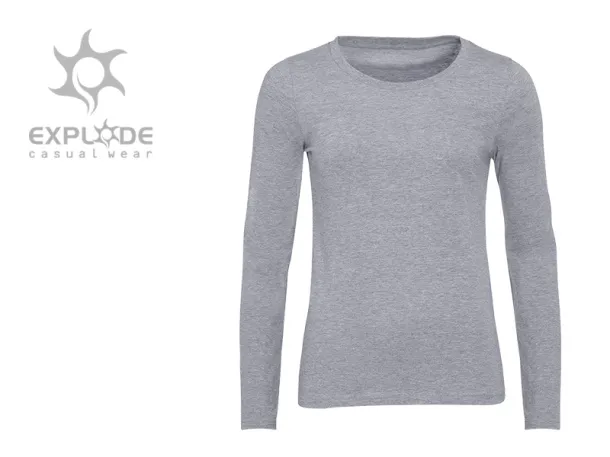 MISS women’s long sleeve shirt - EXPLODE Ash gray