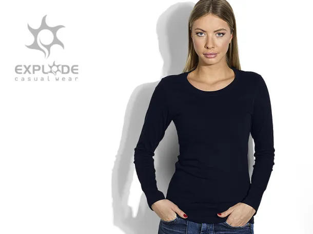 MISS Ženska majica dugih rukava, 160 g/m2 - EXPLODE Plava