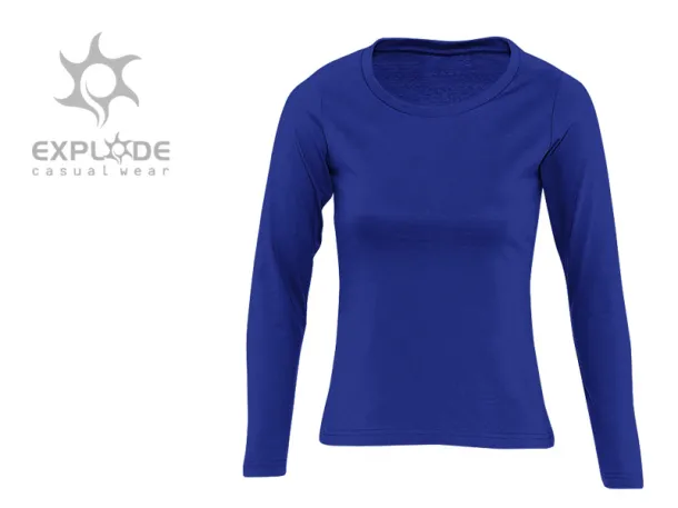 MISS women’s long sleeve shirt - EXPLODE Royal blue