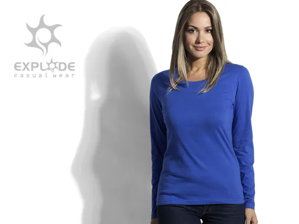 MISS women’s long sleeve shirt - EXPLODE Royal blue