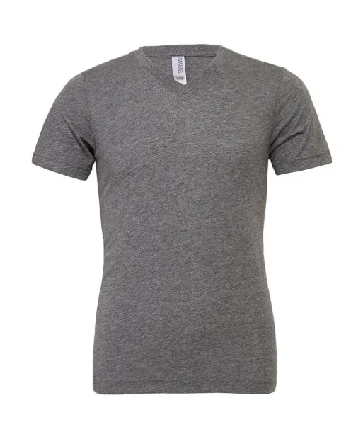  Unisex Triblend V-Neck T-Shirt - Bella+Canvas Grey Triblend