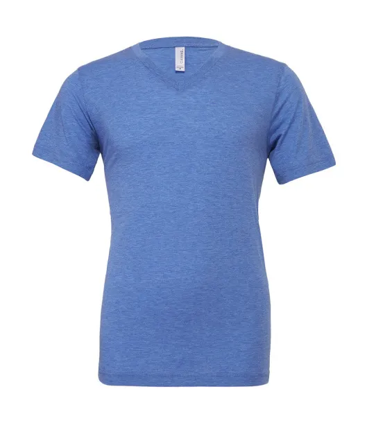  Unisex Triblend V-Neck T-Shirt - Bella+Canvas Blue Triblend