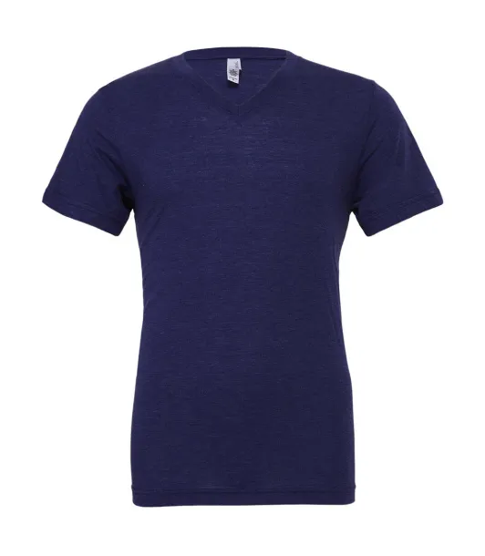  Unisex Triblend V-Neck T-Shirt - Bella+Canvas Navy Triblend