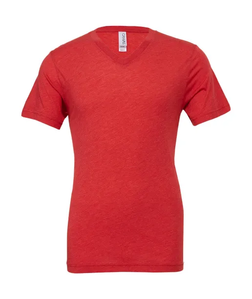  Unisex Triblend V-Neck T-Shirt - Bella+Canvas Red Triblend