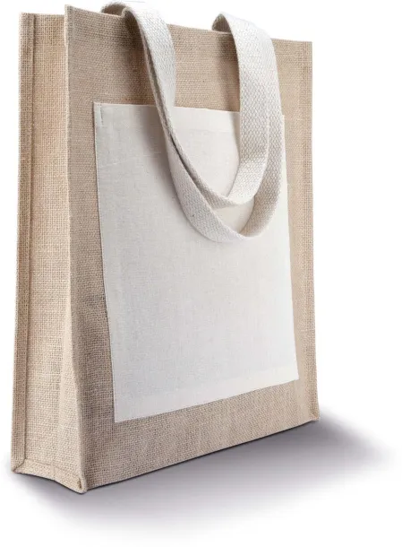  JUTE SHOPPER BAG - Kimood Cherry Red Gold