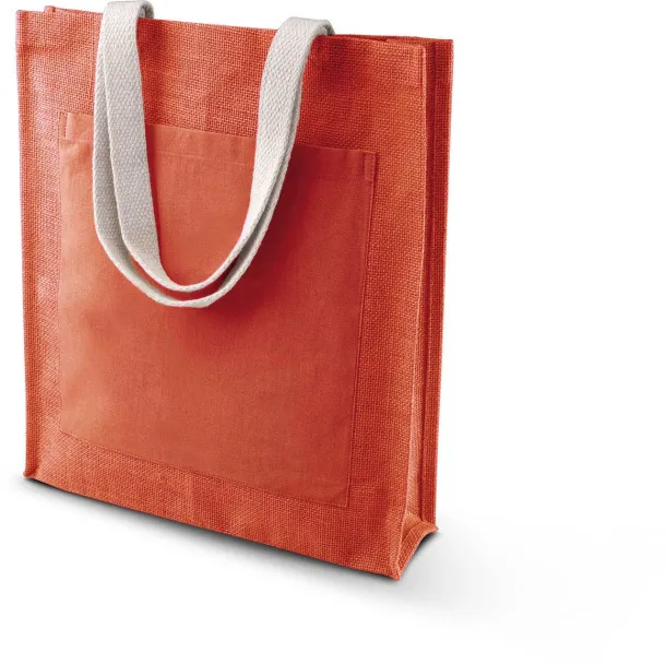  JUTE SHOPPER BAG - Kimood Saffron