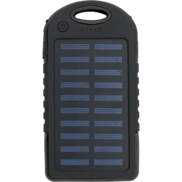  Power bank 4000 mAh, solar charger black