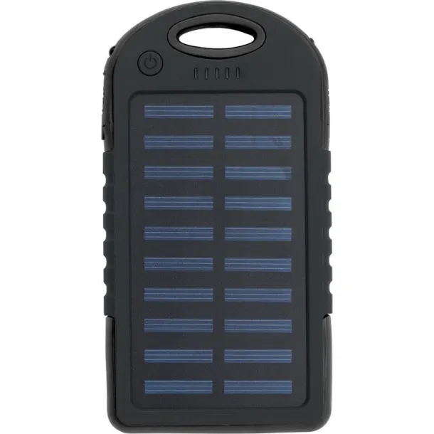  Prijenosna baterija 4000 mAh, solarni punjač black