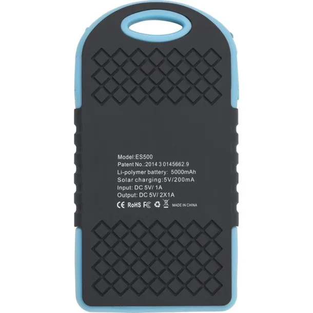  Power bank 4000 mAh, solar charger blue