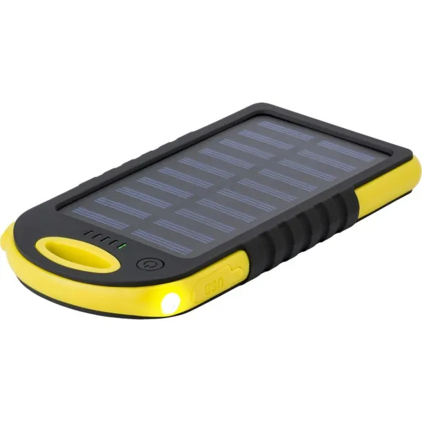  Power bank 4000 mAh, solar charger yellow