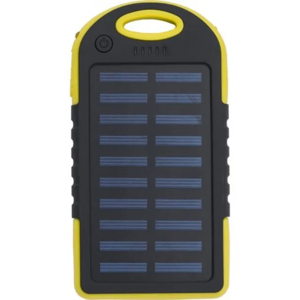  Power bank 4000 mAh, solar charger yellow