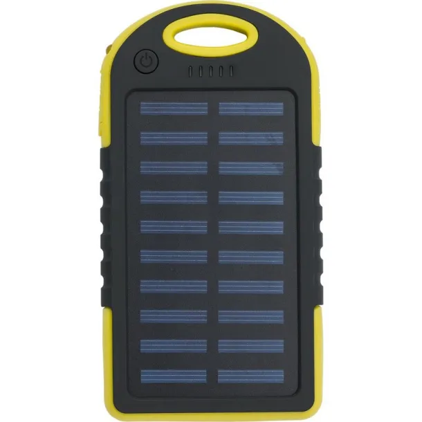  Power bank 4000 mAh, solar charger yellow