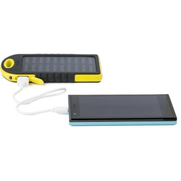  Power bank 4000 mAh, solar charger yellow