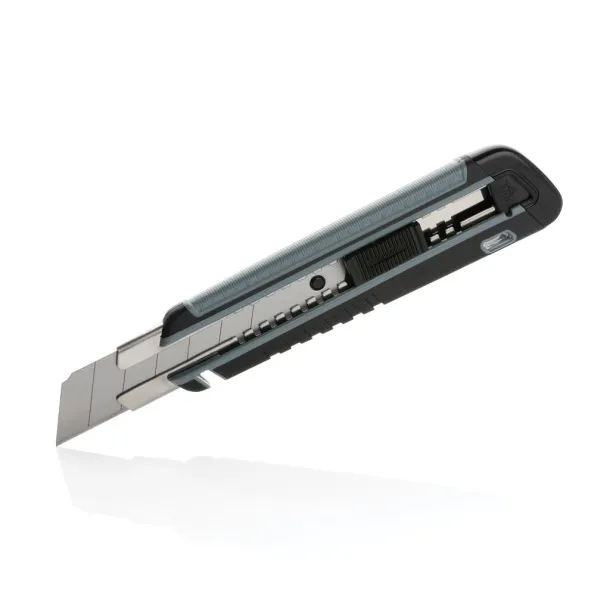  Refillable RCS rplastic heavy duty snap-off knife soft grip - XD Collection Grey 