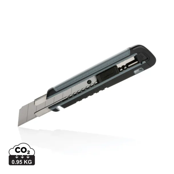  Refillable RCS rplastic heavy duty snap-off knife soft grip - XD Collection Grey 