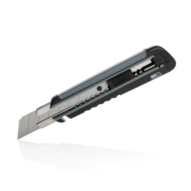  Refillable RCS rplastic heavy duty snap-off knife soft grip - XD Collection Grey 