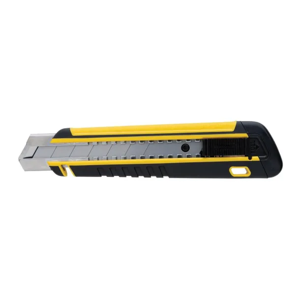  Refillable RCS rplastic heavy duty snap-off knife soft grip - XD Collection yellow 