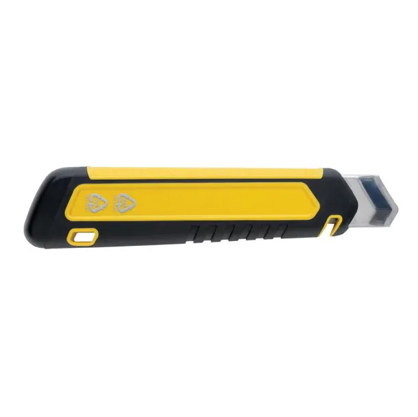  Refillable RCS rplastic heavy duty snap-off knife soft grip - XD Collection yellow 