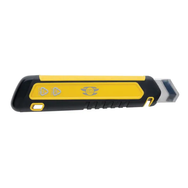  Refillable RCS rplastic heavy duty snap-off knife soft grip - XD Collection yellow 