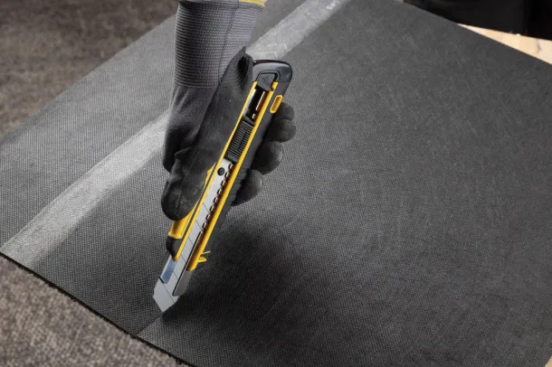  Refillable RCS rplastic heavy duty snap-off knife soft grip - XD Collection Žuta