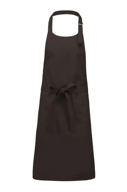  COTTON APRON WITHOUT POCKET - Kariban Chocolate