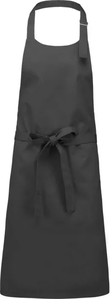  COTTON APRON WITHOUT POCKET - Kariban Tamno siva