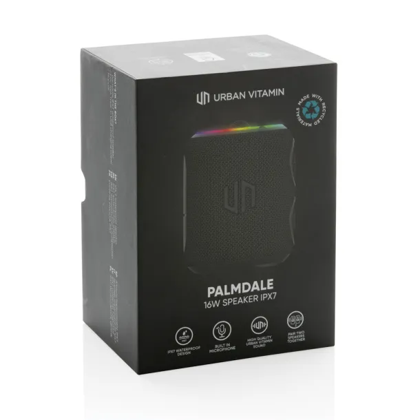  Urban Vitamin Palmdale RCS rplastic 16W speaker IPX7 - Urban Vitamin Black 