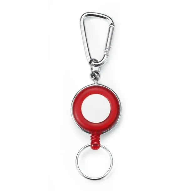  Ski pass, retractable cord approx. 60 cm Crvena