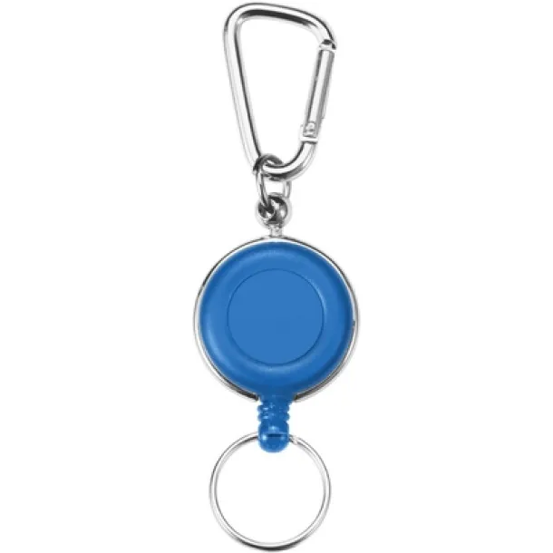  Ski pass, retractable cord approx. 60 cm blue