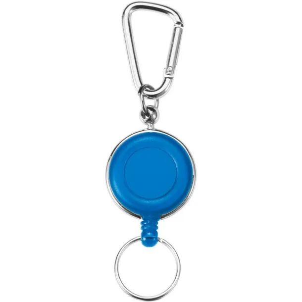  Ski pass, retractable cord approx. 60 cm blue