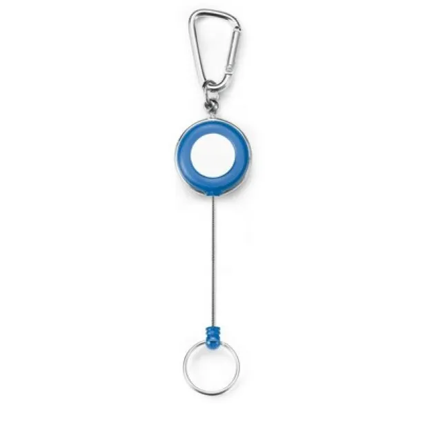  Ski pass, retractable cord approx. 60 cm blue