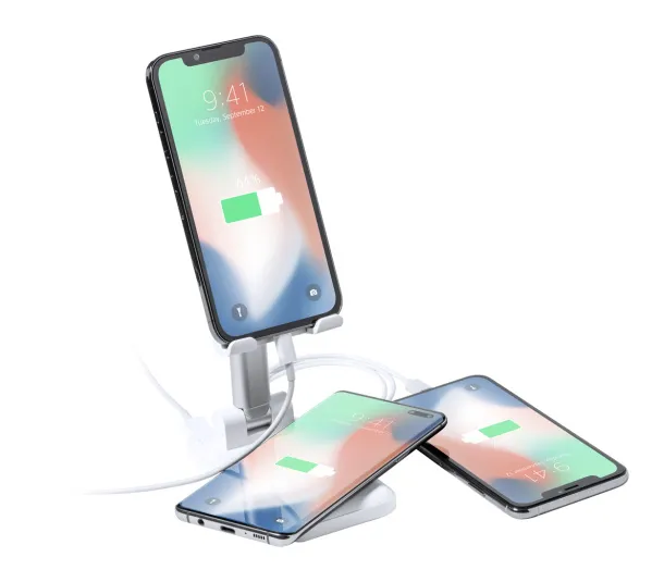 Cheviot wireless charger mobile holder White