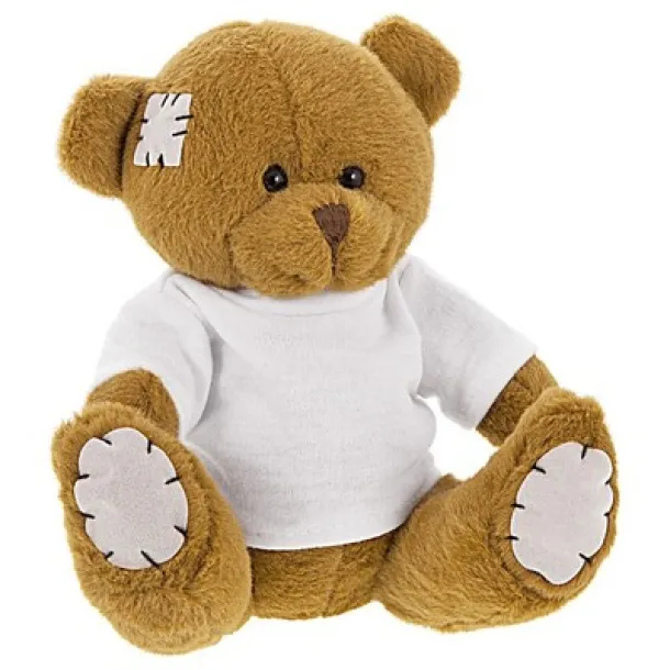 Nicky Patch Plush teddy bear brown