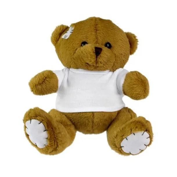 Nicky Patch Plush teddy bear brown