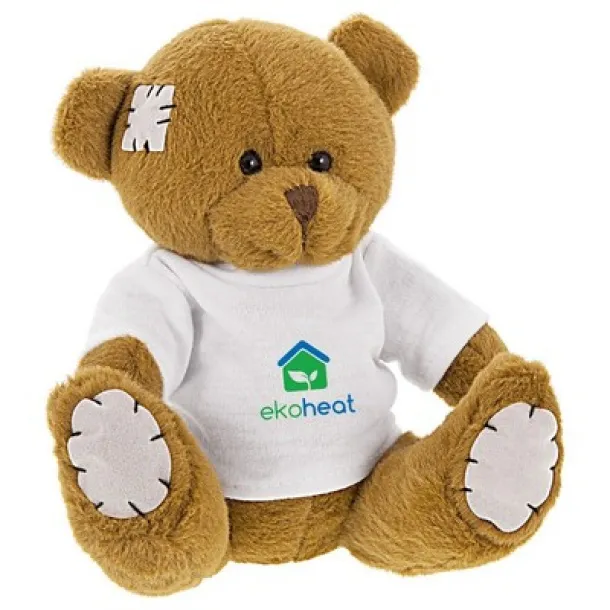 Nicky Patch Plush teddy bear brown