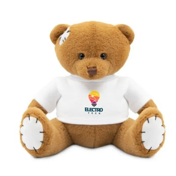 Nicky Patch Plush teddy bear brown