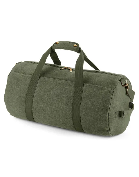  Vintage Canvas Barrel Bag - Bagbase