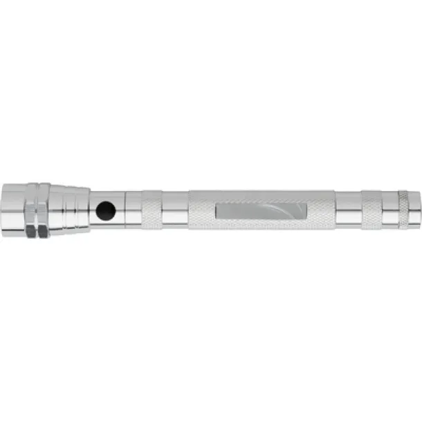  Telescopic 3 LED torch Srebrna
