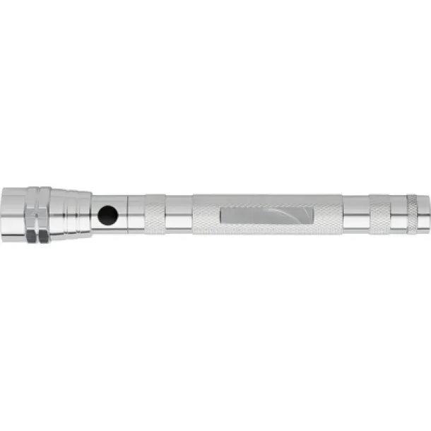  Telescopic 3 LED torch Srebrna