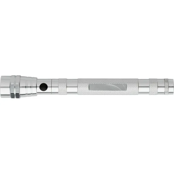  Telescopic 3 LED torch Srebrna