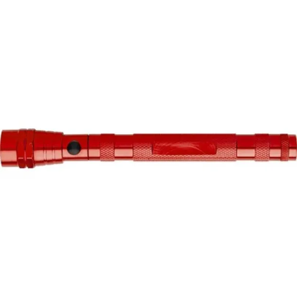  Telescopic 3 LED torch Crvena