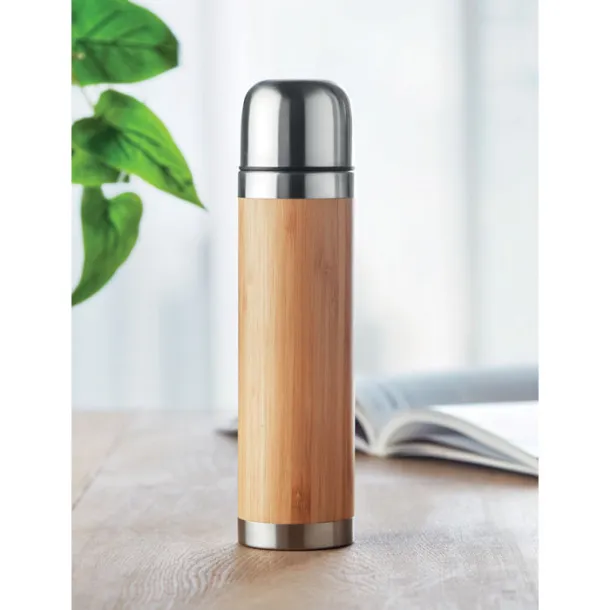 CHAN BAMBOO Thermoflask with bamboo cover Wood