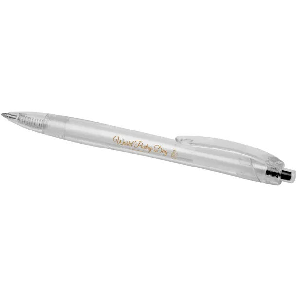 Honhua recycled PET ballpoint pen - Marksman Solid black White