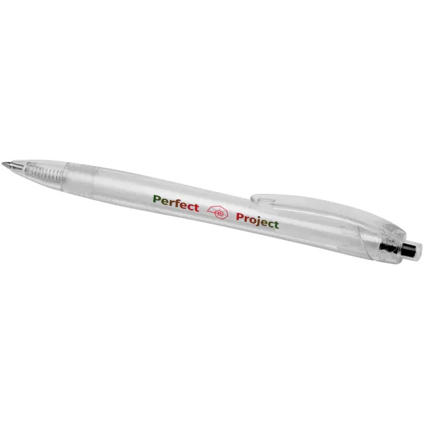 Honhua recycled PET ballpoint pen - Marksman Solid black White