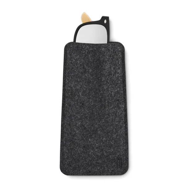 NIRSON RPET felt glasses case stone grey