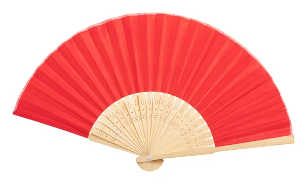 Kronix hand fan Red Natural